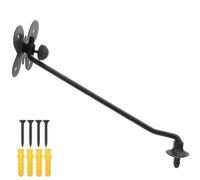 WESIEVYA Appendiabiti Da Parete in Metallo Per Batteria Supporto Per Piatti Facile Da Installare Braccio Per Piatti Senza Sbavature