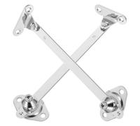 WESIEVYA Barre di Supporto in Acciaio Inox per Ante Mobili Cucina, Set 2 Pezzi Cerniere Ribaltabili e Supporto Sicurezza per Armadi Salvaspazio, Installazione Semplice per Mobili Compatti