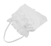 WESIEVYA Borsa a Tracolla per Sposa Bianco Decorazioni Floreali Delicate, Pochette Raffinata per Testimone di Nozze, Accessorio Sofisticato per Giorno del Matrimonio