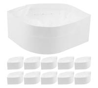 WESIEVYA Cappello Cuoco Carta Usa e Getta Bianco 20 Pezzi per Ristorazione e Cucine Professionali Design Monouso che Previene la Caduta dei Chioma