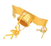 WESIEVYA Cappello da Cinese Accessorio in Plastico Oro per Cosplay e Giochi di Ruolo per Famiglia e Amici