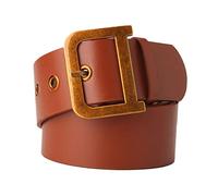 WESIEVYA Cintura Larga Donna Fibbia A Forma Dorata Cintura Per Vestito Elegante Realizzata in Pu E Lega Robusta E Pratica Per Uso Termine