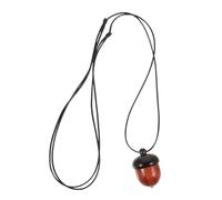 WESIEVYA Collana Ghianda Da Uomo in Legno Di Sandalo Ciondolo Apribile Decorazione Per Collo Cordino Maschile Ciondolo A Forma Di Ghianda