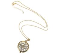 WESIEVYA Collana Pendente Lente d'Ingrandimento e Ciondolo a Forma di Fiocco di Neve, Accessorio da Lettura per Donna, Utile per Osservazione e Cucito, per Lettori Appassionati