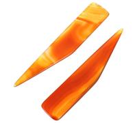 WESIEVYA Coltello di Agata 2 Pezzi per Lucidatura e Brunitura di Gioielli in Rame e Argento, Strumento Professionale per Hobby e Creazione Fai da Te Colore Casuale