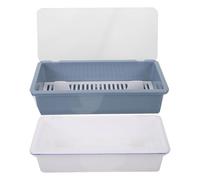 WESIEVYA Contenitore Stile Raffinato per Posate in 2 Pezzi , Organizer per Bacchette e Cucchiai con Drenaggio , Facile da Pulire per Cassetto o Piano Cucina Riutilizzabile