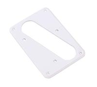 WESIEVYA Copertura Per Pickup Per Chitarra Singolo Anello Di Montaggio Base Piatta Per Ponte Bianco Sostituzione Facile e Durevole Elegante e Resistente Compatibile Con Pickup Di Ponte