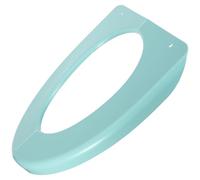 WESIEVYA Coprisedile Wc Pieghevole in Plastica Verde per Viaggi, Portatile e Facile da Pulire, per Adulti e Durante gli Spostamenti