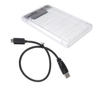 WESIEVYA Custodia Hard Drive Enclosure in Plastico Usb3.0 per SSD 2.5 Pollici e Hard Disk, Supporto Fino a 2tb, Velocità 5gb/s, per Backup Dati e Elaborazione Film e Media
