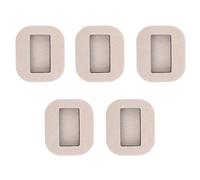 WESIEVYA Ferma Ruote per Mobili in Feltro Bianco 5 Pezzi Antiscivolo | Protezione Pavimenti, per Rotelle e Gambe, Accessori per Sedie e Letti, Formato Compatto