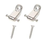 WESIEVYA Fermo Corde per Chitarra Elettrica in Metallo Argento, Facile da Installare, Prolunga la Durata delle Corde, Set da 2 Pezzi per Chitarre Elettriche
