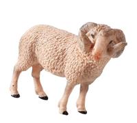 WESIEVYA Figura di Pecora Decorativa Corno Curvo, Ornamento Creativo la Stanza, Giocattolo Educativo Realistico, Accessorio Fotografico per Casa e Scuola