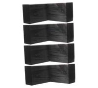WESIEVYA Gambe in Legno Solido per Divano e Armadi Sostitutivi L-Shaped 8cm Altezza 14,5cm Lato 4 Pezzi per Arredamento e Riparazione Mobili