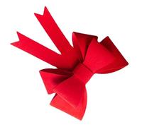 WESIEVYA Grande Fiocco Rosso in Feltro per Decorazioni Nozze e Feste Nodo a Fiocco da Appendere per Interni Casa per Sala Matrimonio e Natale