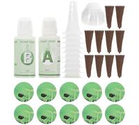 WESIEVYA Kit di Coltivazione per Piante Senza Terra Cesti Forati in Pp e Torba, Set da 1 per Crescita Radici e Produzione Ottimale, per Giardino Interno