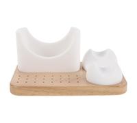 WESIEVYA Mini trapano per unghie e scatola portaoggetti per punte, organizer per punte per trapano per unghie, espositore per utensili con 24 fori, accessori da scrivania per salone