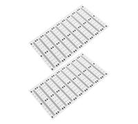 WESIEVYA Nastro Adesivo a Doppia Scala 2 Set da 21 Righelli Autoadesivi in Pvc Resistente con Indicazioni Metriche Chiare per Banco da Lavoro e Falegnameria, Metro a Nastro Autoadesivo