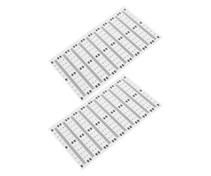 WESIEVYA Nastro Adesivo a Doppia Scala 2 Set da 21 Righelli Autoadesivi in Pvc Resistente con Indicazioni Metriche Chiare per Banco da Lavoro e Falegnameria, Metro a Nastro Autoadesivo