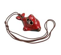 WESIEVYA Ocarina in Ceramica Forma Delfino Compatta e Leggera Strumento Fiato Per Principianti Per Chi Ama Musiche Melodiche e Portatile
