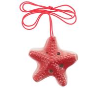 WESIEVYA Ocarina in Ceramica Sei C Flauto Tradizionale Soffio Strumento Musicale per Studenti Colori Vivaci e Design a Forma di Marina per Lezioni e Feste Estive