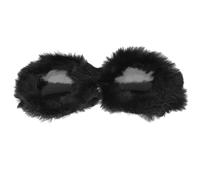WESIEVYA Occhiali da Sole Peluche Rotondi Neri, Leggeri e Struttura Robusta, Accessori Divertenti per Feste e Vacanze Estive, per Foto Creative e Party