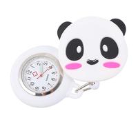WESIEVYA Orologio Da Tasca A Forma Di Panda Cartone Animato Clip Estensibile Tessuto Morbido Pratico Per Infermieri E Dottori