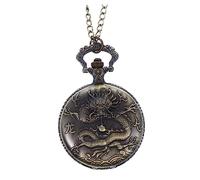 WESIEVYA Orologio Da Tasca Vintage Catena Ciondolo Orologio Da Tasca A Sospensione A Quarzo