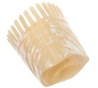 WESIEVYA Pettine per Chioma Naturale in Corno di Bue Punta Affilata, Massaggiatore per Cuoio Capelluto Portatile, Protegge i Chioma da Nodi e Pulisce Colore Casuale Stile Casuale