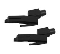 WESIEVYA Porta-ago del Grammofono in Plastica Nero, 2 Pezzi con Supporto Stabile per Testina Giradischi, Accessori Retro per di Riproduzione Audio Vinile