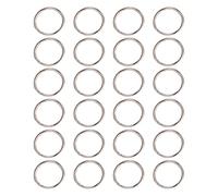WESIEVYA Portachiavi Piatti per Sospendere Piccoli Oggetti e Accessori Decorazioni e Set 24 in Ferro Argento 1,5x25mm
