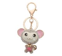 WESIEVYA Portachiavi Scimmietta Piccolo Metallo Con Anello Decorativo Per Zaino E Auto Ciondolo Divertente Per Regali E Diy Accessorio Creativo Per Borse E Chiavi