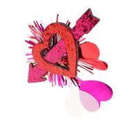 WESIEVYA San Tornante Dell'Arco Clip Di Trucco Fascia Bobby Pins Per Le Donne Decorazioni Del Nastro Dei Dei Clip Per Fascia Rossa