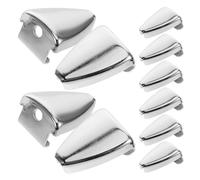 WESIEVYA Set 10 Ganci Artigli per Batteria in Metallo Cromato, Accessori per Grancassa e Rullante, Morsetti per Tamburo per Strumenti Musicali, Installazione Semplice e Maggiore Stabilità