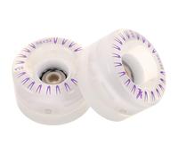 WESIEVYA Set 2 unità Ruote da Pattinaggio a LED per Pattini a Doppia, Ruote Illuminate per Esterni con Cuscinetti, Ricambio per Pattini in Linea con Effetto Flash per Ragazzo Ragazza e