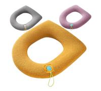 WESIEVYA Set 3 Pezzi Coprisedile WC Riutilizzabile e Lavabile in Poliestere con Anello per Appendere, Imbottitura Spessa e Adatta per Viaggi