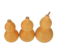 WESIEVYA Set 3 Pezzi Decorazioni Casa a Forma di Zucca Naturale in Zucca Materiale, Mini Soprammobili per Ufficio e Ristorante, per Amanti della Cultura Cinese
