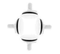 WESIEVYA Set 4 copriforo lavello in ABS per foro 13-35MM, tappi per rubinetto lavello e, utilizzo cucina e bagno, bianco