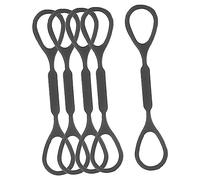 WESIEVYA Set 5 Pezzi Accessori per Tromba in Silicone Nero, Tappi e Anelli di Arresto Scorrevoli Resistenti, per Strumenti a Fiato e Uso Professionale