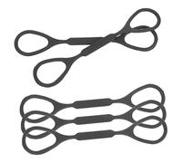 WESIEVYA Set 5 Pezzi Anelli Scorrevoli Per Tromba in Silicone Nero Anelli Per Tromba Elastici e Flessibili Accessori Per Strumento Musicale