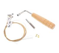 WESIEVYA Set 7 Pezzi Corde Per Accordatura Lira Vite in Metallo, Accessori Professionali Per Strumento Musicale, Ricambi Per Appassionati e Principianti