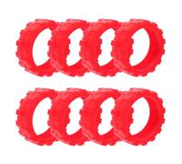 WESIEVYA Set 8 Copriruote per Valigia in Silicone Antiscivolo e Silenziosi, Protezioni Morbide per Ruote Bagagli Grandi 55-68mm, Accessori Viaggio per Maggiore Sicurezza e Riduzione Rumore