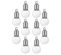 WESIEVYA Set da 10 Mini Bottiglie dei Desideri in Vetro Tappo Argento, Perfette per Fai-da-te e Bomboniere, Tenuta e Design Leggero