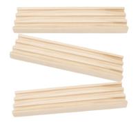 WESIEVYA Set di 3 supporti in legno per domino per il gioco del Treno Messicano, base antiscivolo in legno massello, vassoio multifunzione per tessere per il gioco del Treno Messicano.