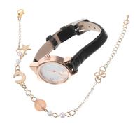 WESIEVYA Set Di Braccialetti Orologio Quarzo Cat Bracciale in Pelle Orologio Da Donna Di Natale