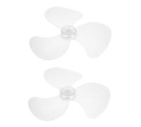 WESIEVYA Set di Lame Ventilatore Elettrico in Plastica Bianca da 14 e 16 Pollici, 2 Pezzi Design a Tre Foglie, Resistenti alla Ruggine e Facili da Installare, per Vacanze Estive