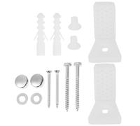WESIEVYA Set di Viti e Bulloni per Fissaggio Stabile del Sedile Wc in Acciaio Inox e Plastica Bianca per Bidet e Lavabo Semipedestal