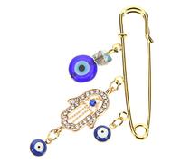 WESIEVYA Spilla Evil Eye Retro Per Sciarpe e Cardigan Accessorio Decorativo Per Occasioni Speciali e Uso Quotidiano Charm Dangle Aggiunto Per e Natale