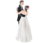 WESIEVYA Statuetta in Resina Sposi Coppia Decorazione Torta Nuziale Compatta Topper Versatile per Matrimonio e Abbellimenti Casa