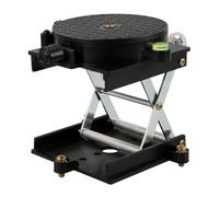 WESIEVYA Supporto di Sollevamento da Laboratorio in Lega di Alluminio Nero Piattaforma Rotante 360° e Regolazione Automatica per Misurazioni Precise e Design Leggero