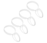 WESIEVYA Supporto per Paraorecchie in Plastica Leggero e Compatibile da 8,5 Cm, Set da 4 Pezzi per Forniture Fai da Te e Organizzazione di Copri Orecchie
